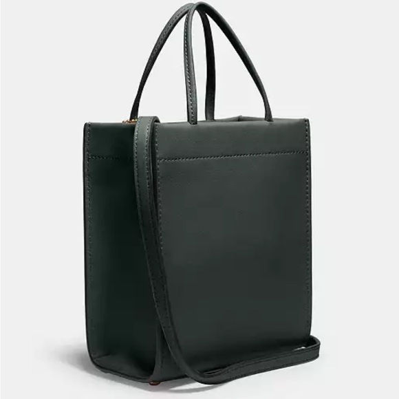 COACH Green Mini Cashin Tote - Picture 5 of 14